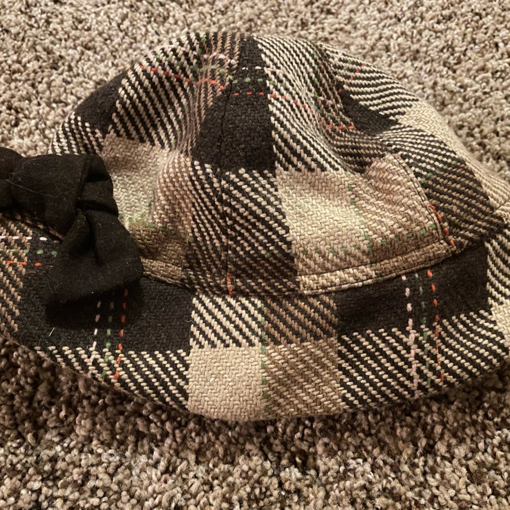 Kate Landry Brown Patchwork Hat